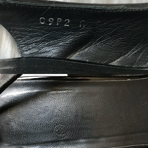 Chanel Leather & Metallic Platform Wedges Sandals - Picture 7 of 8